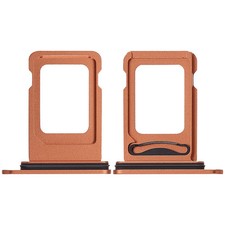 Dual Sim Card Tray Compatible For i Phone 17 Pro / 17 Pro Max Cosmic Orange