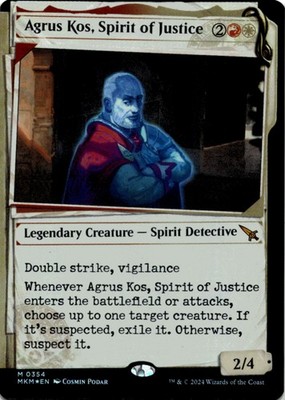 MTG Agrus Kos, Spirit of Justice (Showcase) Foil NM Murders at Karlov Manor Magi