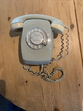 Wandtelefon Wählscheibe Hagenuk FeWAP 611-1 Kieselgrau ab 1963 Sehr gut erhalten