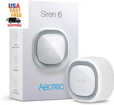 Wireless Battery-Powered Z-Wave Home Security Siren and Chime