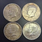Four (4) Coin Lot of 1964 Kennedy Silver Half Dollars 50c US Coins 90%