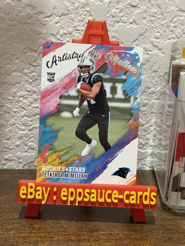 2025 Panini Rookies & Stars - Artistry in Motion Tetairoa McMillan #4 (RC)
