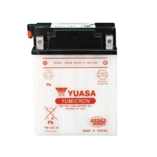 Yuasa YB12C-A 12V Battery   Yumicron Conventional Flooded Motorcycle Battery