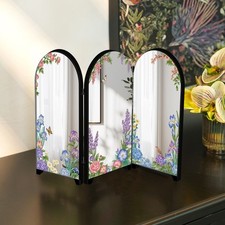 Chinese Style Acrylic Mirror Screen for MINI Room Divider and Desk Decoration