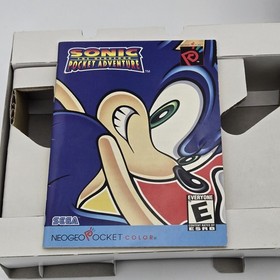 Neo Geo Pocket Color Platinum Silver CIB Sonic the Hedgehog Bundle SNK Console