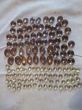 LOT 125 CZECH RHINESTONES PRETTY LIGHT AMETHYST CLEAR CRYSTAL RHNESTONES