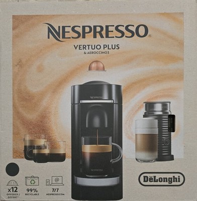 New Delonghi ENV155BAE Nespresso Vertuo Plus Coffee & Espresso Machine/Maker