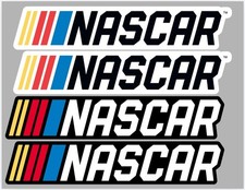 8x Nascar Racing Vinyl Stickersdecals 9x2 Black And White Premium Quality