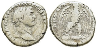 FITZ SELEUCIS and PIERIA ANTIOCH SILVER TETRADRACHM TRAIANUS EAGLE CLUB @NON1252