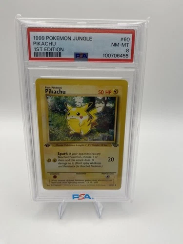 Pokémon TCG Pikachu 60/64 Jungle 1st Edition PSA 8 Regular Common HP 50