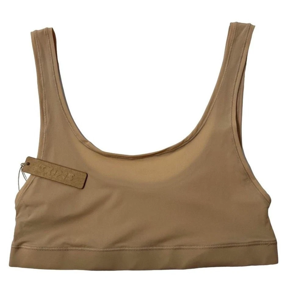 Bralette SKIMS Jalea Transparente Cuello Redondo Arcilla Extra Pequeño Foto 2 de 4