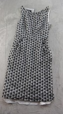 Nine West Sleeveless Midi Dress Womens 8 Floral Lined 100% Cotton Cocktail
