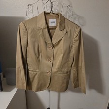 Vintage Moschino Cheap and Chic Beige Blazer Jacket Made in Italy Size 6
