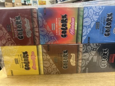 COLORS Organic Sheet Wraps 25/2CT 6 Boxes 300 Total