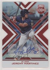 2016 Elite Extra Edition Status Red Die-Cut 61/75 Jeremy Martinez #179 Auto no9