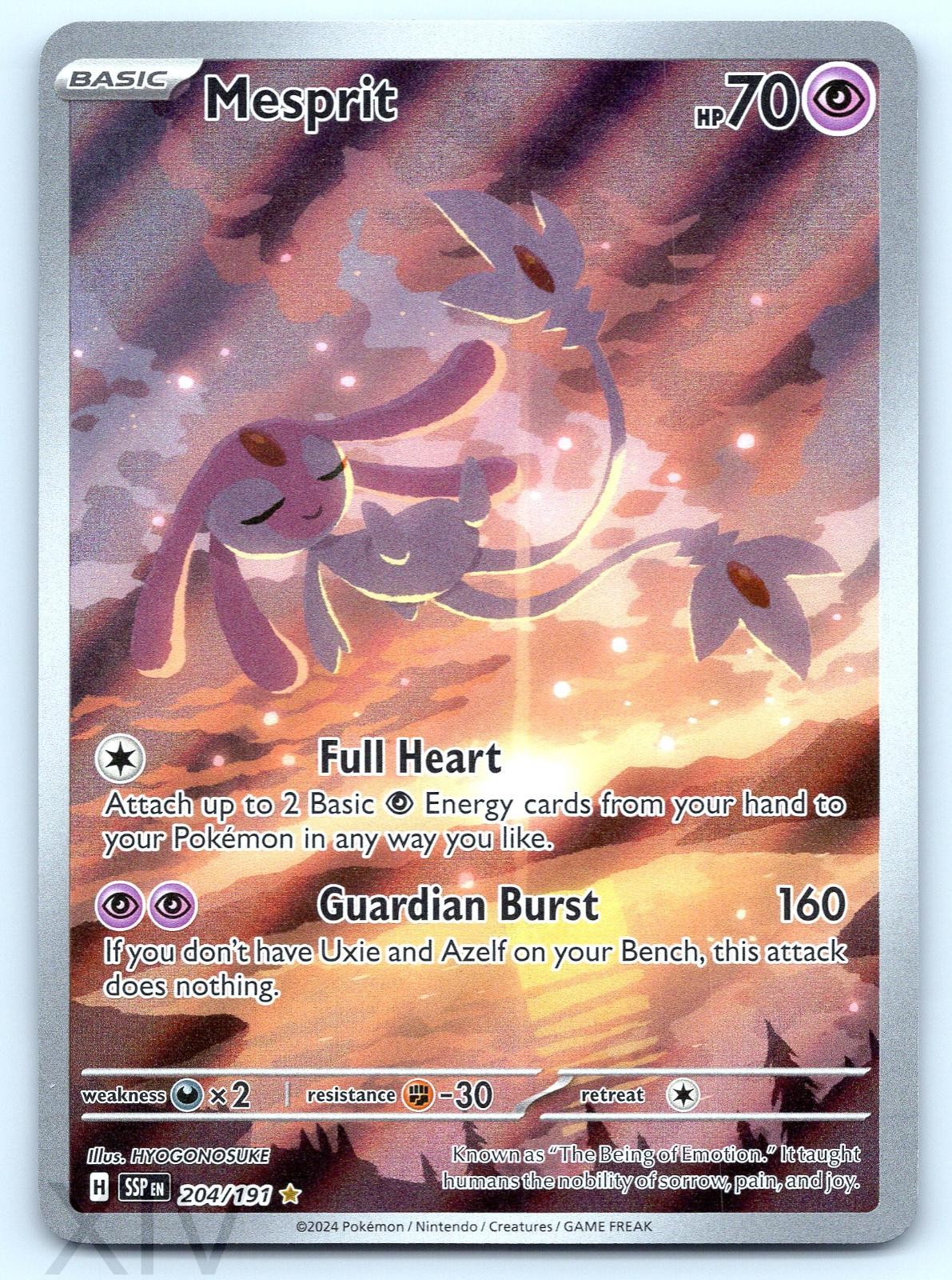Mesprit 204/191 Pokemon Surging Sparks Illustration Rare