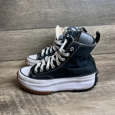 Converse Run Star Hike Hi 166800C Unisex M6.5/W8 Comfort Shoes Black Sneakers