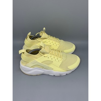 Nike Air Huarache Run Ultra Pale Yellow Running Shoes  833147-701 Men's Sz 10