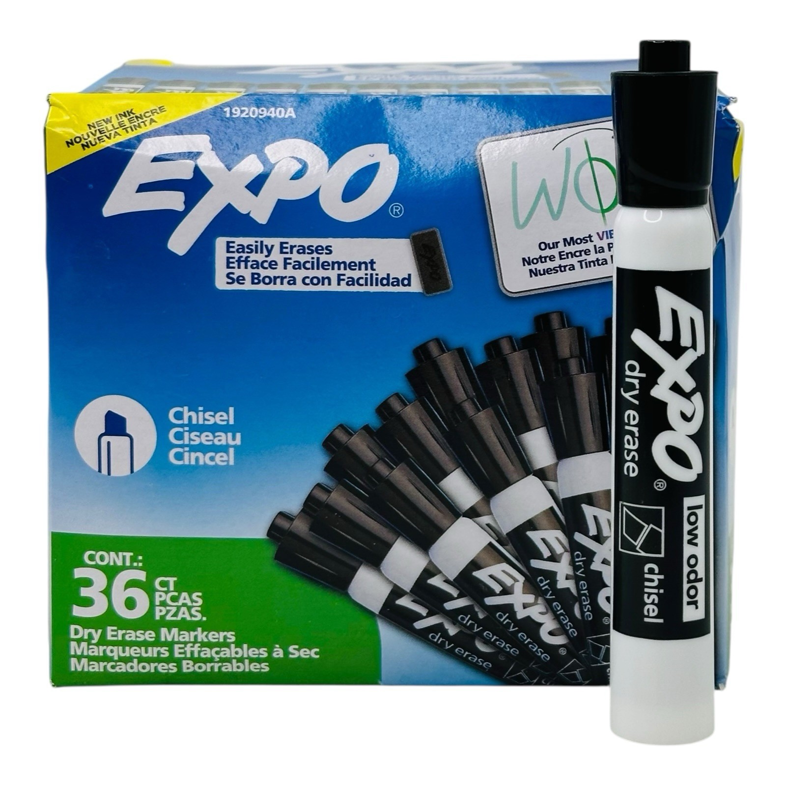 Expo Black Chisel Tip Dry Erase Markers Expo Whiteboard Mark