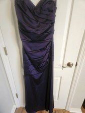  Sweet heart strapless  purple formal gown from David's Bridal 