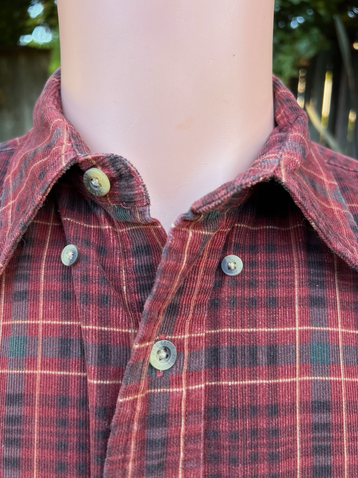 Pendleton Wayne Corduroy Plaid Button Down Long S… - image 2