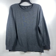 Buffalo David Bitton Sweatshirt Super Soft Pullover Long Sleeve Size L Black