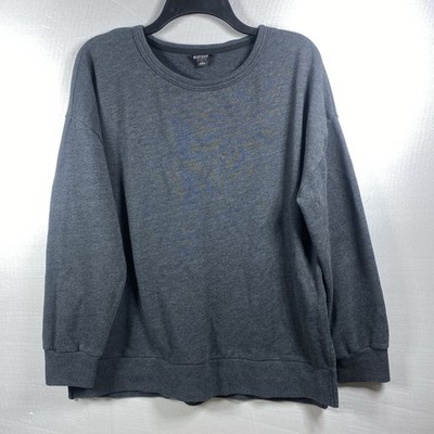 Buffalo David Bitton Sweatshirt Super Soft Pullover Long Sleeve Size L Black