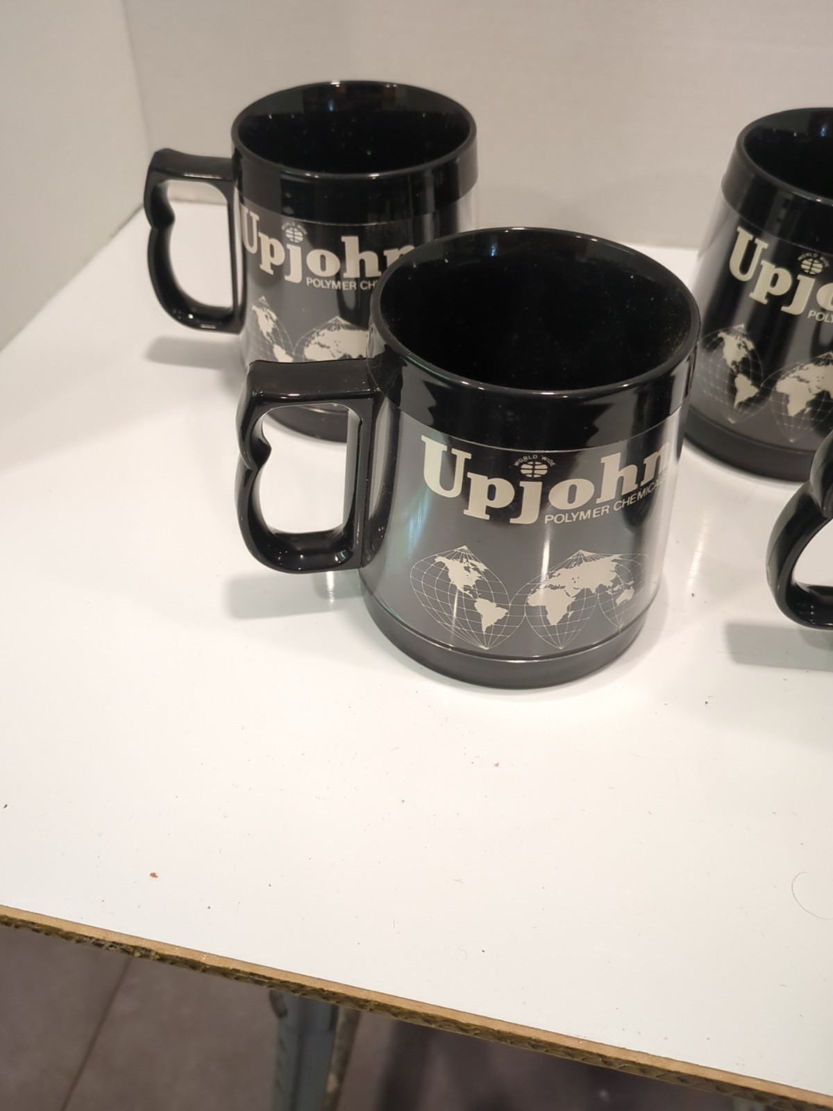 1981 Vintage Upjohn Company Chemicals  Advertising, Kalamazoo 4 Thermo Serv Mugs