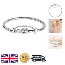 Bracciale Charm Acciaio Inox – Bracciale Fai da Te Regolabile 19cm con Chiusura Nascosta