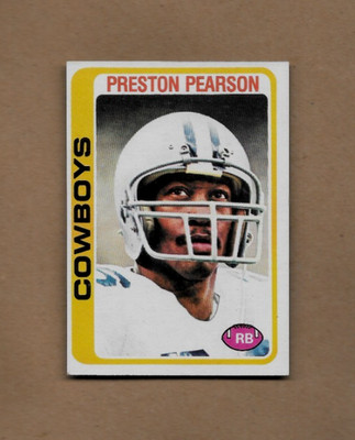 1978 Topps Football Preston Pearson Card #445 Dallas Cowboys EX/MT
