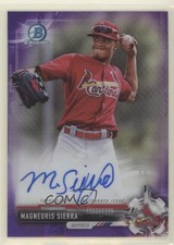 2017 Bowman Chrome Prospect Purple Refractor 45/250 Magneuris Sierra Auto 03xg