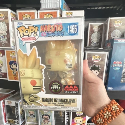 Funko Pop! Naruto Uzumaki Kurama Link Mode AAA Anime Exclusive #1465