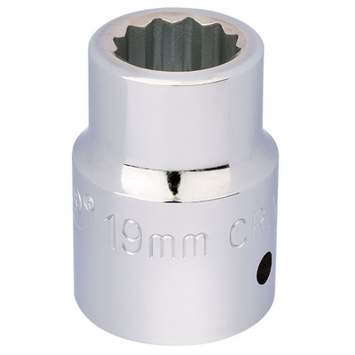 Draper Expert 12 Punkt Steckschlüssel Chrom Vanadium Stahl 3/4'' Vierkant 19 mm