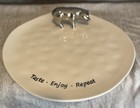 Kitschy Pampa Bay - Taste, Enjoy, Repeat 10” porcelain Dish w/ Silver Farm Pig — photo 4