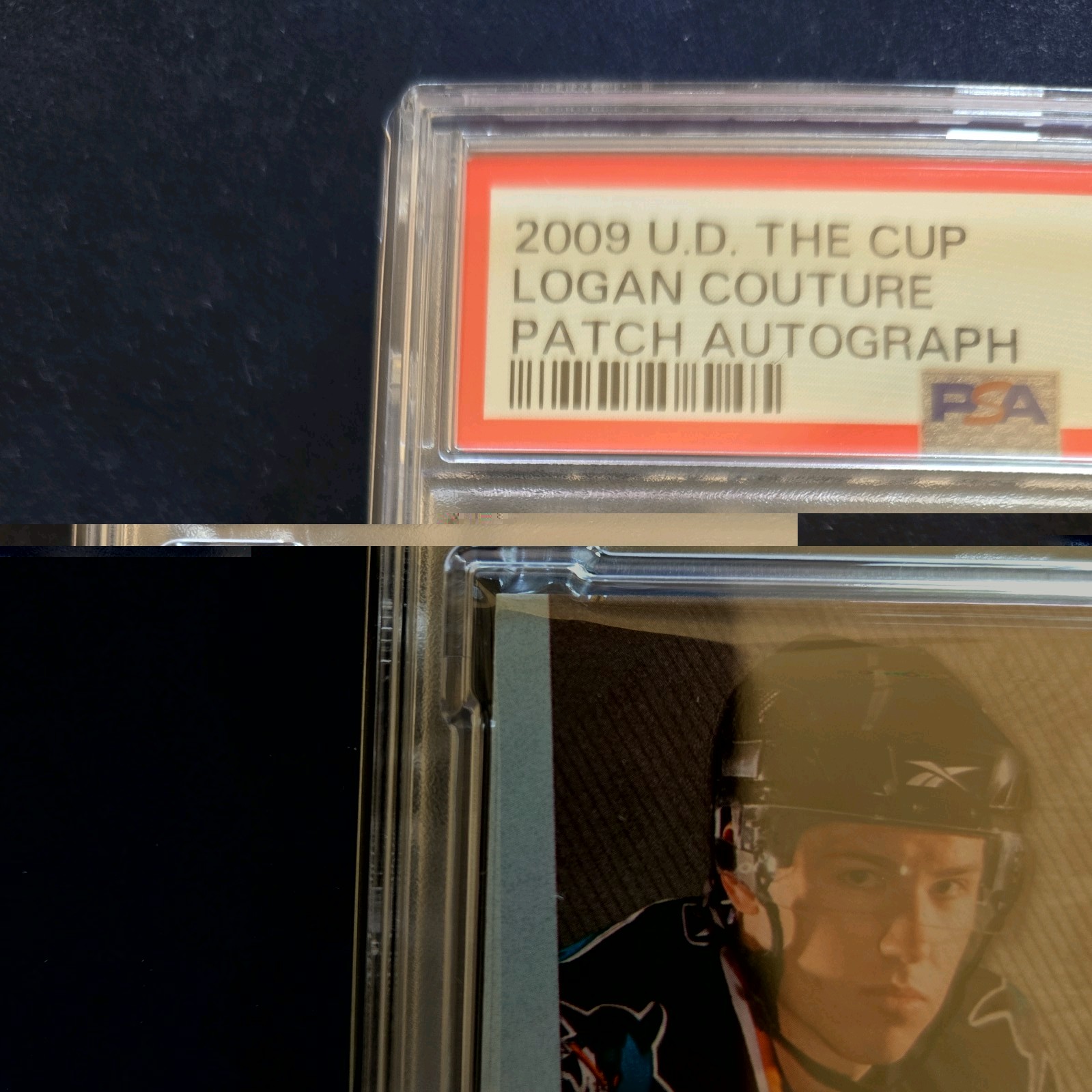 UPPER DECK THE CUP 09-10 LOGAN COUTURE RC AUTO PATCH /249 #116 PSA 9 view 5