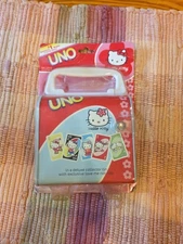 NEW!! Hello Kitty Uno Deluxe Collector Tin Sanrio 2003 In Package