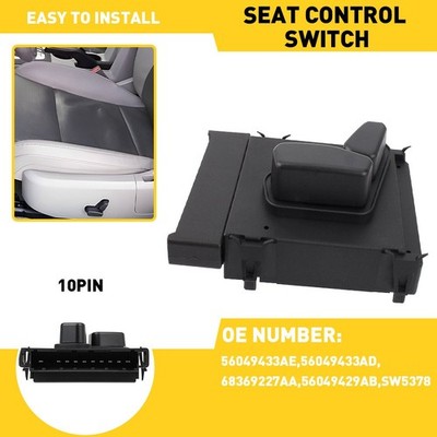 Driver Side Power Control Seat Switch For Jeep Grand Cherokee Chrysler Ram 1500