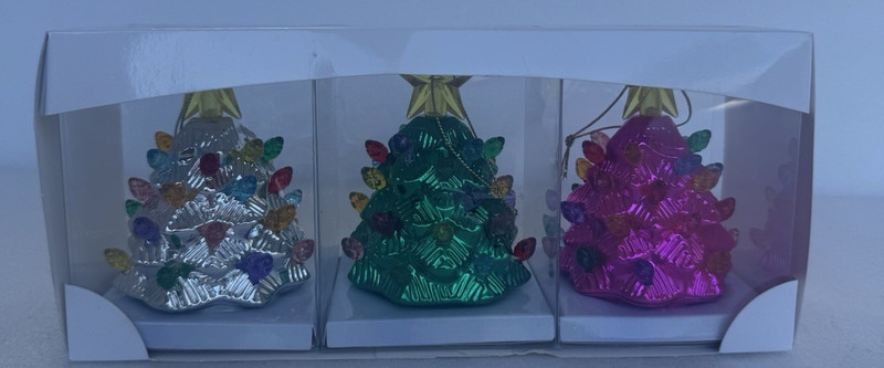 Mr. Christmas Nostalgic Christmas Tree Ornaments Set of 3 NEW (3 of 4 I have.)