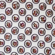 Cranston Cotton Quilting Tiny Floral Print Circles Roses 45x20 Calico