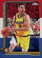 T.J. McConnell 2025-26 Topps Chrome Base Red White Blue #11
