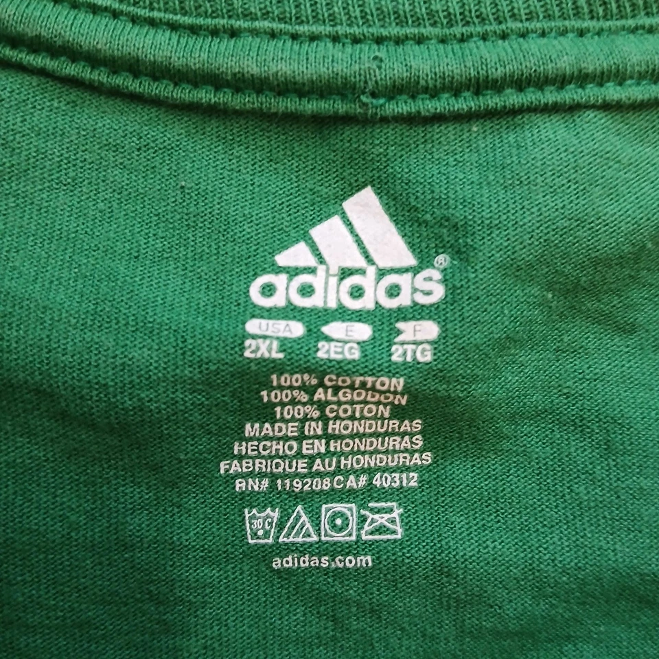 Boston Celtics Shirt Mens 2XL XXL Green Adidas NBA Beat LA 2008 Finals Tee - Image 3 of 4
