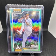 Topps 2026 Series 1 Rookie Aqua Foil Jack Perkins Athletics #206