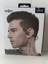 Shokz OpenRun Mini Unisex Black Titanium Bone Conduction Sport Headphones NEW