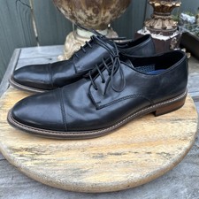 Vince Camuto Vy-Lamson Dress Shoes Men’s 12M Black Cap Toe Leather Oxford