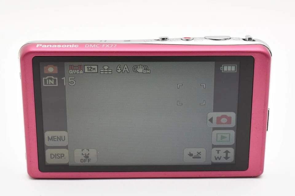 [CASI COMO NUEVA con caja] Cámara digital Panasonic LUMIX DMC-FX77 12,1 MP rosa de Japón Foto 3 de 4