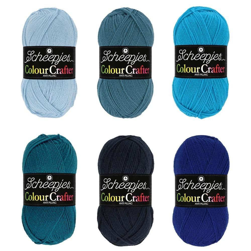 Pack de Couleurs Colour Crafter 6x50g pour éviter les fautes de goût en tricot
