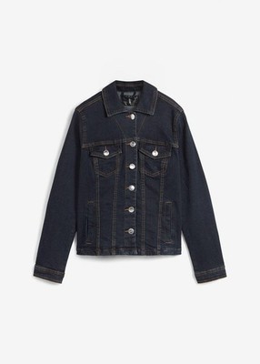 Neu Zeitlose Jacke im modischen Jeanslook Gr. 36 Darkblue Stone Jeans-Blazer