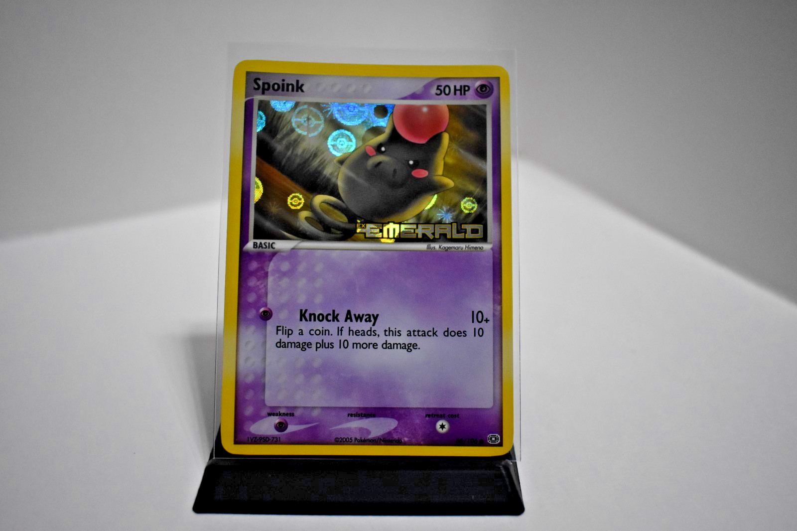 Pokémon TCG - Spoink 65/106 Emerald Reverse Holo - NM