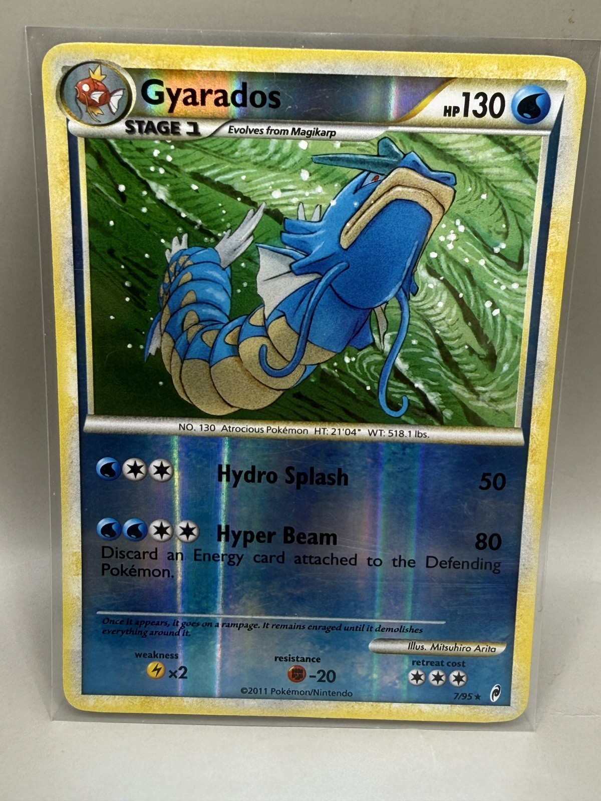 Pokémon Gyarados Holo Rare Card 7/95 Call of Legends Series