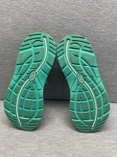 Chaco Z/2 Gray Turquoise Hiking Outdoor Water Sandals Size 9 - Picture 11 of 13